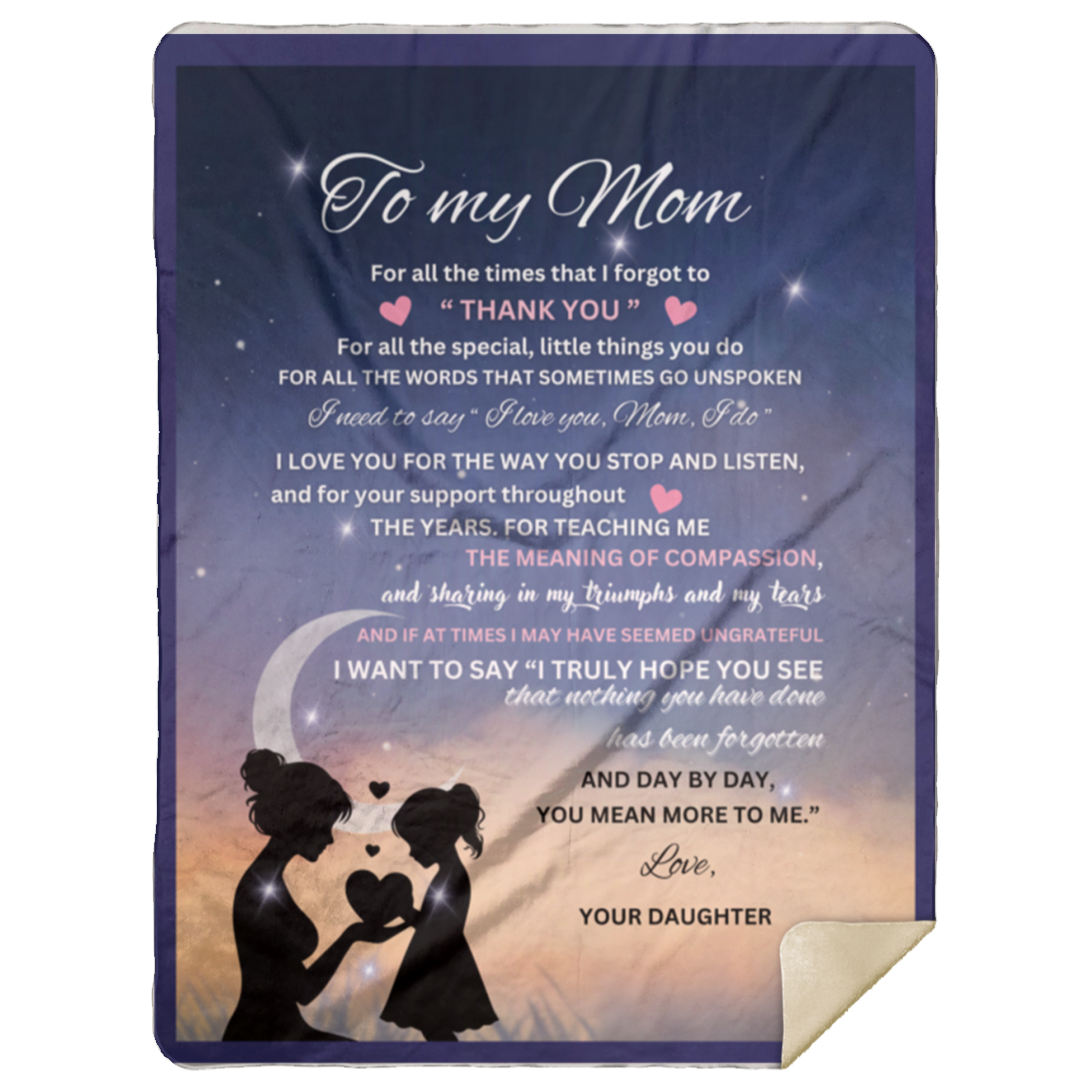 MOM STARRY NIGH BLANKET | THANK YOU HOLIDAY GIFT