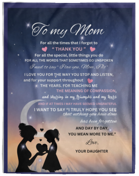 MOM STARRY NIGH BLANKET | THANK YOU HOLIDAY GIFT