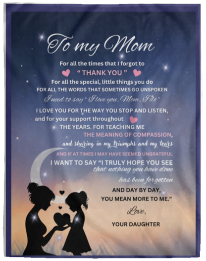 MOM STARRY NIGH BLANKET | THANK YOU HOLIDAY GIFT