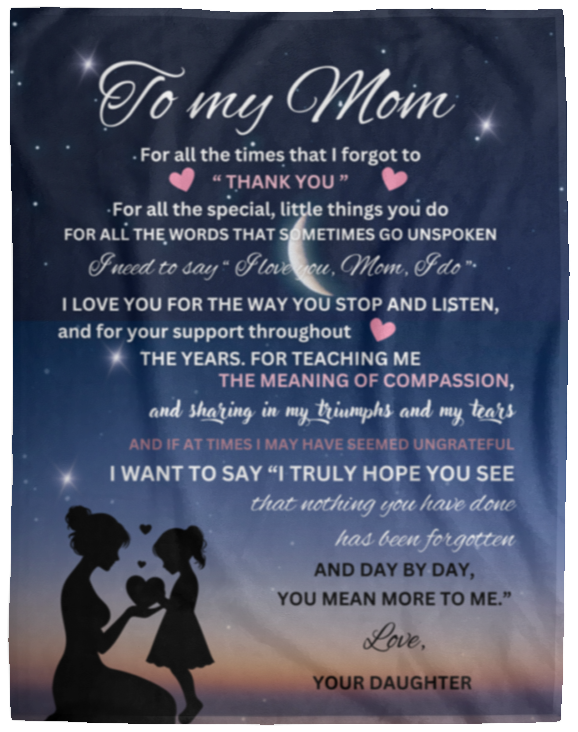 MOM STARRY NIGHT BLANKET | THANK YOU HOLIDAY GIFT