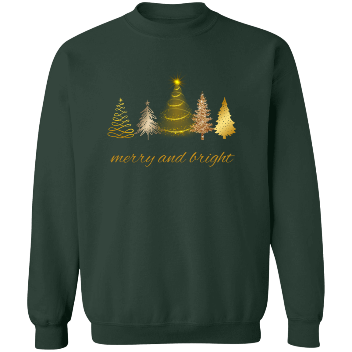 Merry and Bright Christmas Trees Shirt