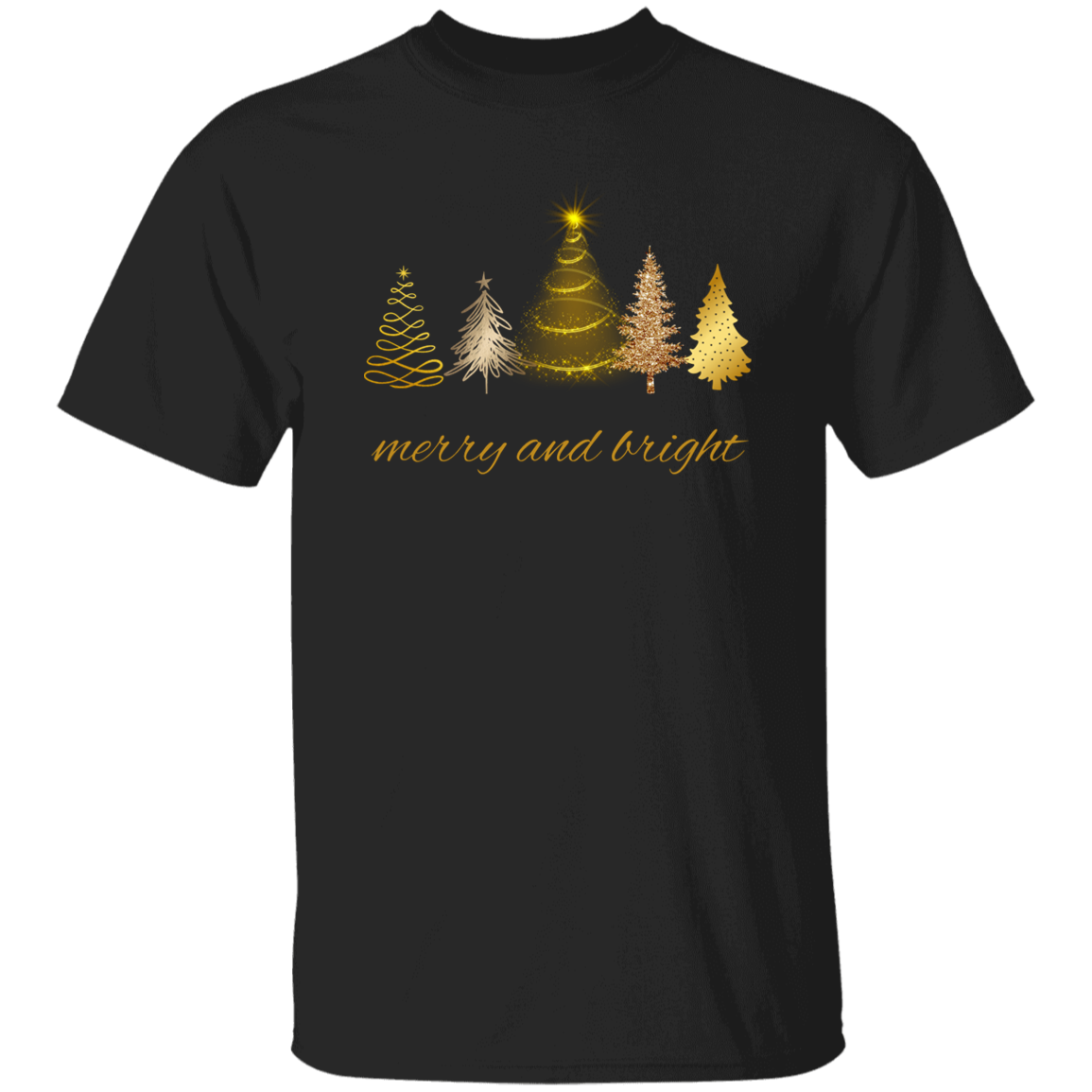 Merry and Bright Christmas Trees Shirt