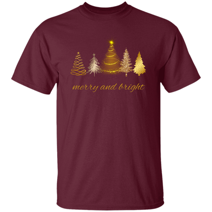 Merry and Bright Christmas Trees Shirt