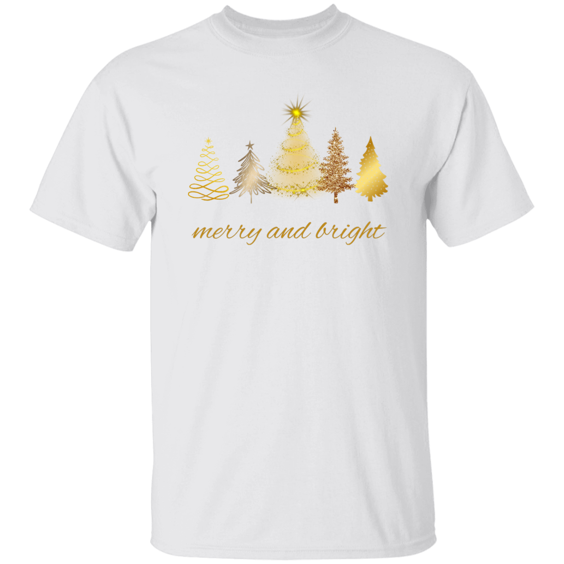 Merry and Bright Christmas Trees Shirt