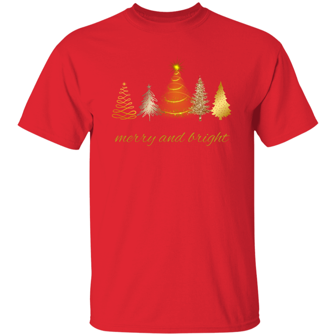 Merry and Bright Christmas Trees Shirt