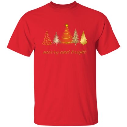 Merry and Bright Christmas Trees Shirt