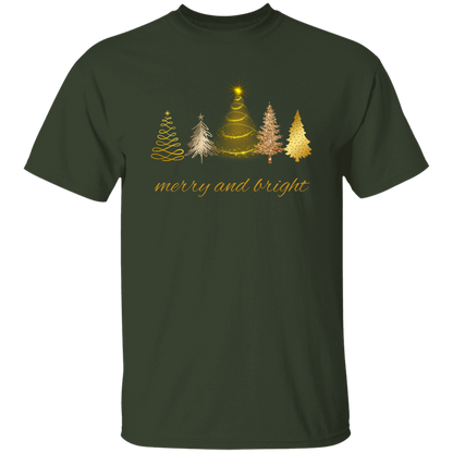 Merry and Bright Christmas Trees Shirt