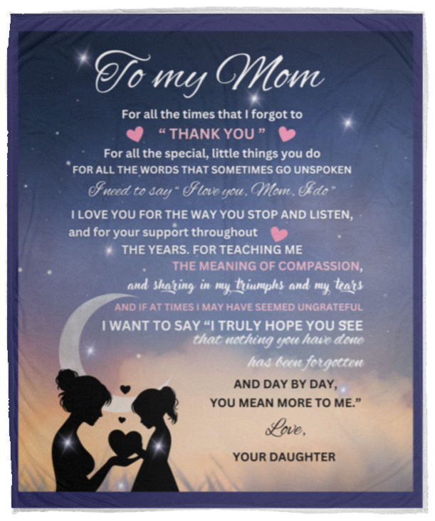 MOM STARRY NIGH BLANKET | THANK YOU HOLIDAY GIFT