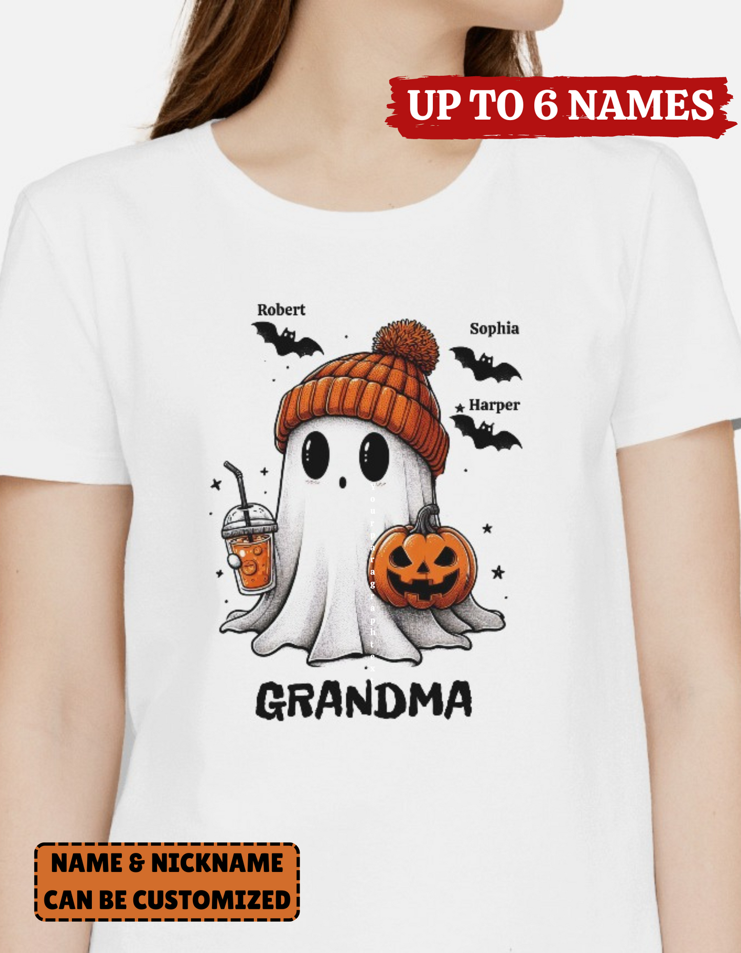 Personalized Fall Halloween Ghostly Shirt / Sweatshirt