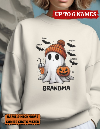 Personalized Fall Halloween Ghostly Shirt / Sweatshirt