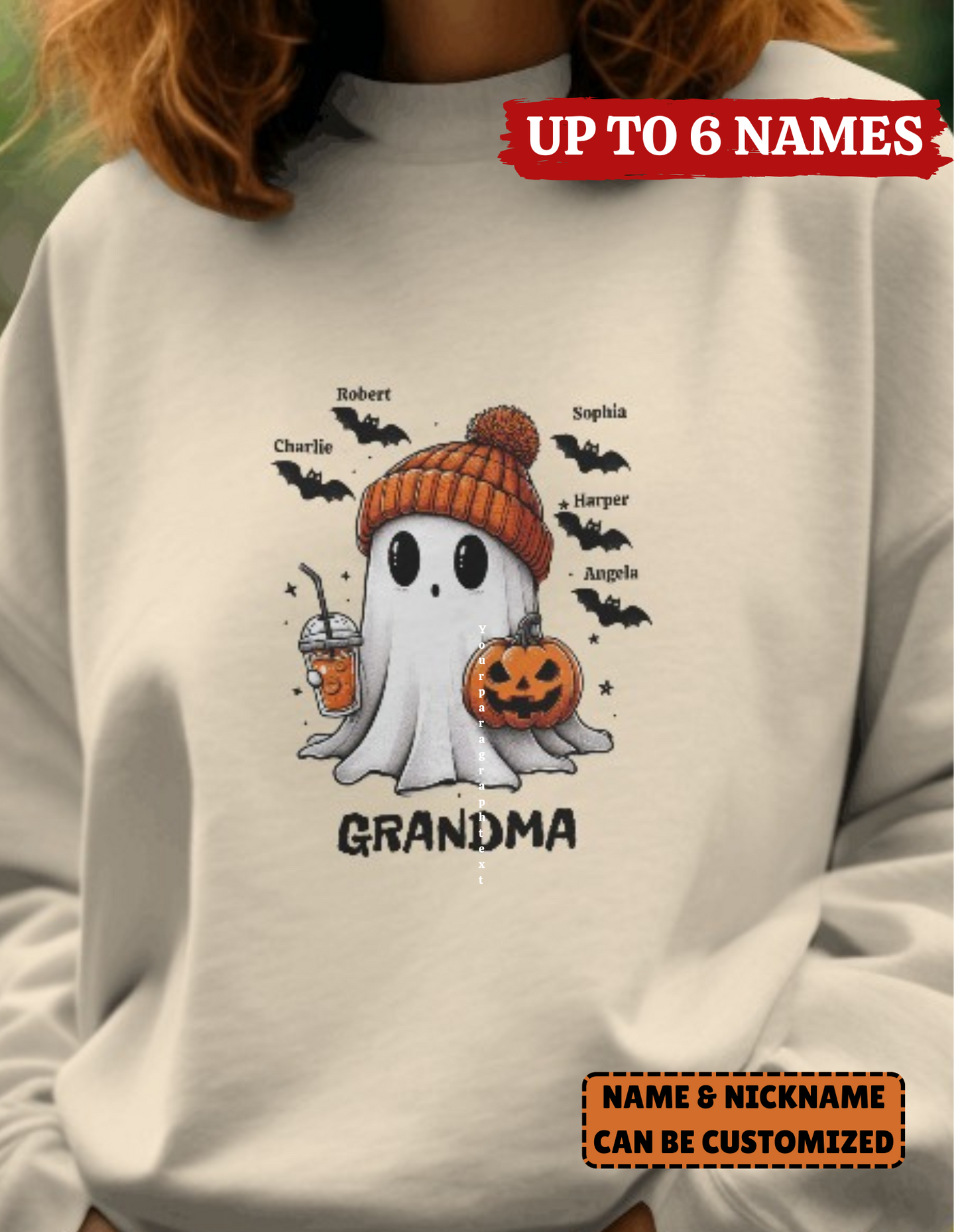 Personalized Fall Halloween Ghostly Shirt / Sweatshirt