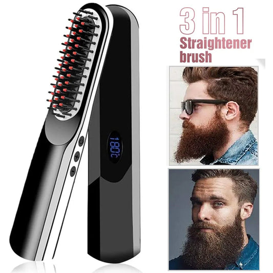 Wireless Men Quick Beard Straightener