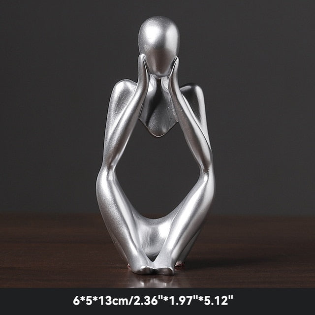 The Thinker Abstract Figurine