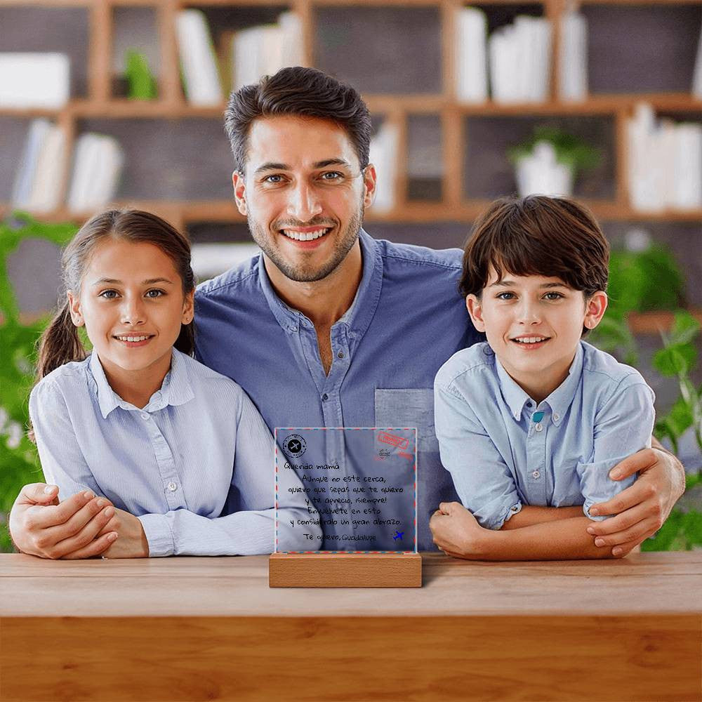 Carta a Querida mamá Cuadro Acrilico | Regalo Personalizado