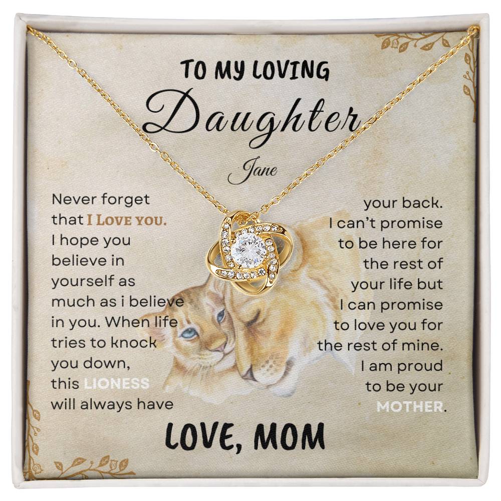 Mother's Pride - Lioness Daughter Pendant Gift