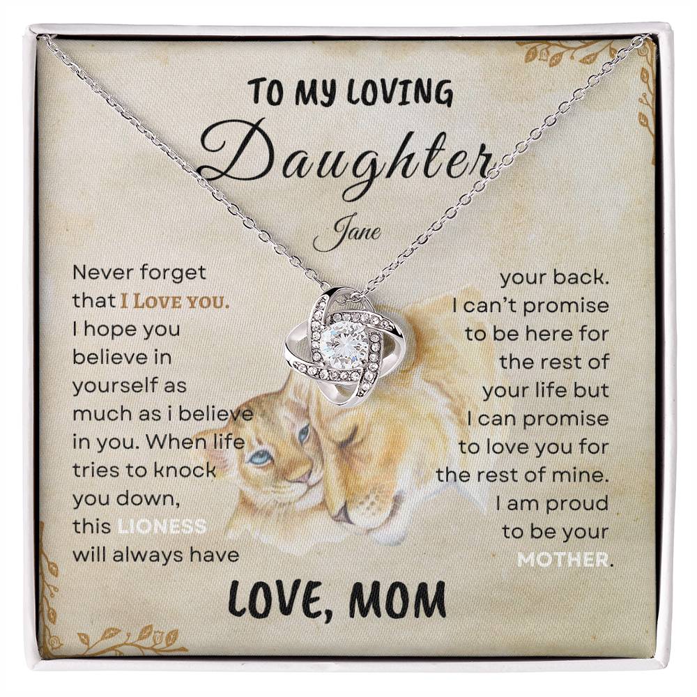 Mother's Pride - Lioness Daughter Pendant Gift