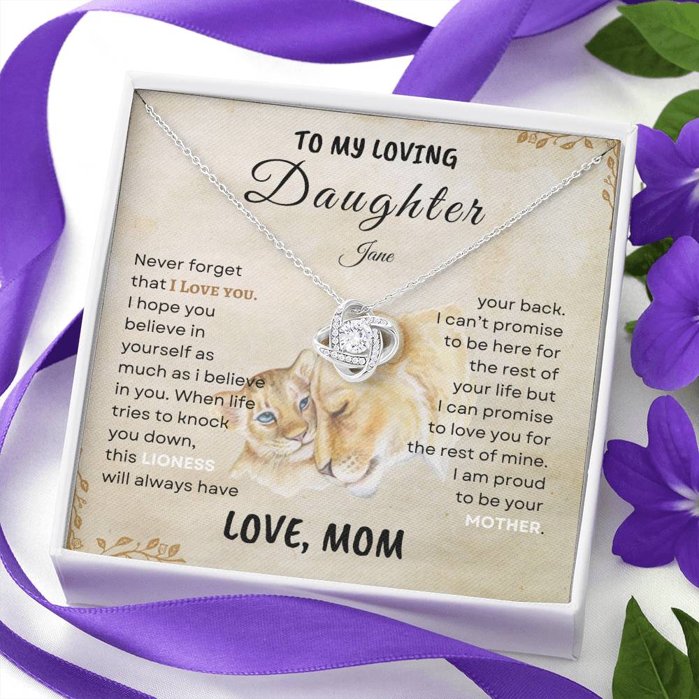 Mother's Pride - Lioness Daughter Pendant Gift