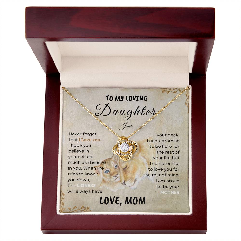 Mother's Pride - Lioness Daughter Pendant Gift