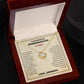 Granddaughter Necklace Gift - Love Knot Surprise