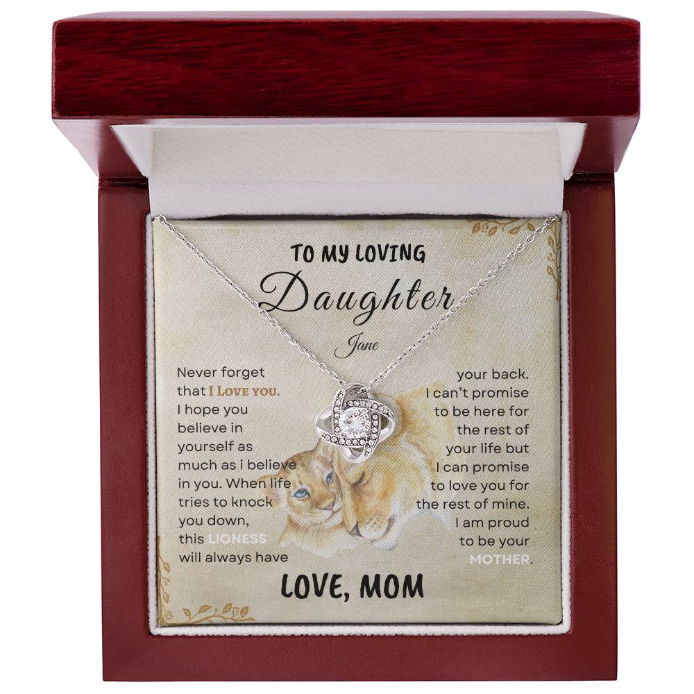 Mother's Pride - Lioness Daughter Pendant Gift