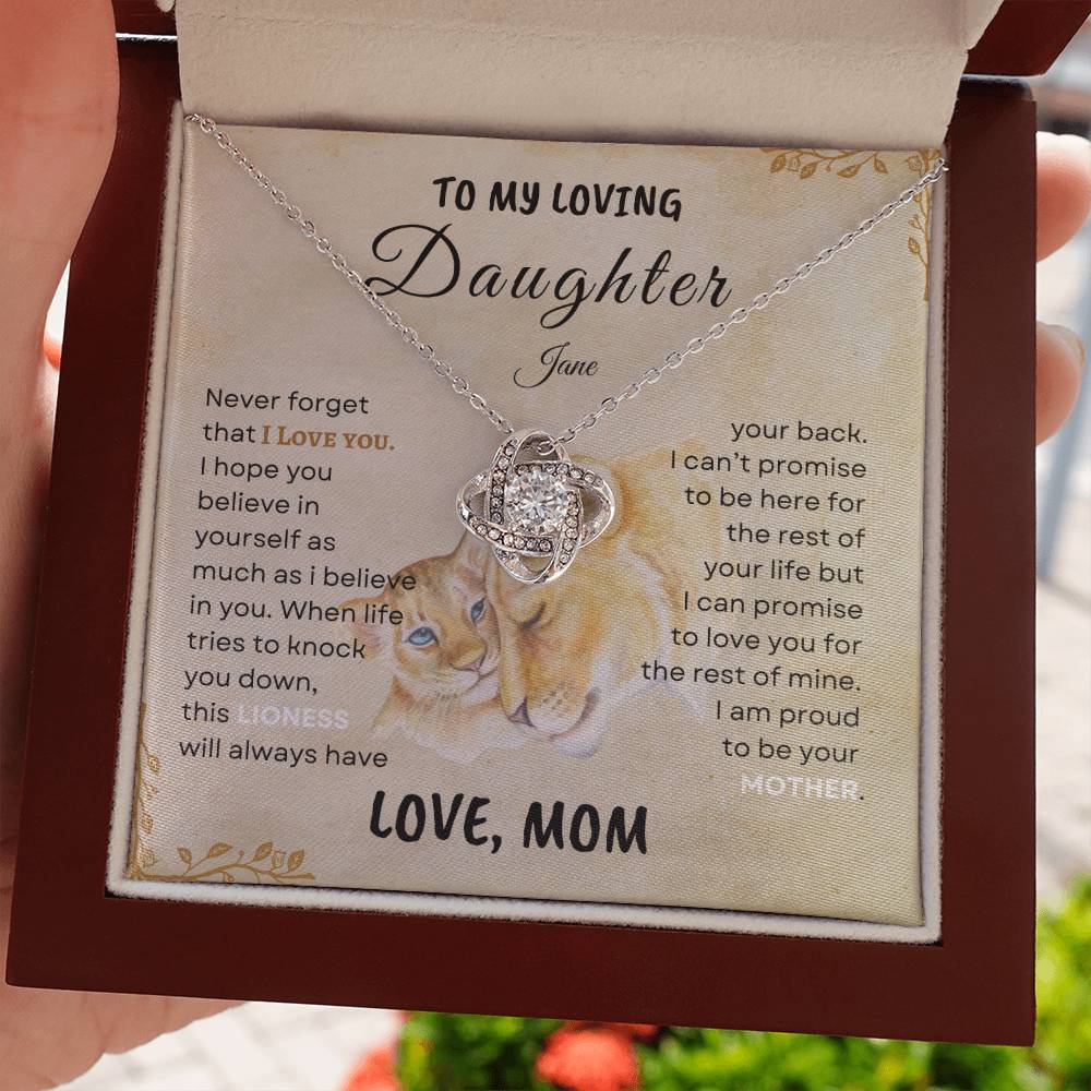 Mother's Pride - Lioness Daughter Pendant Gift