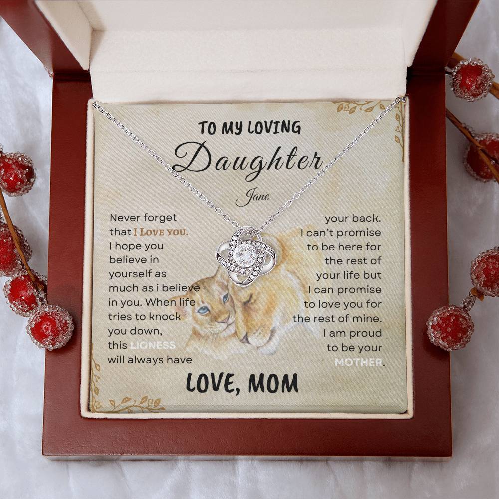 Mother's Pride - Lioness Daughter Pendant Gift