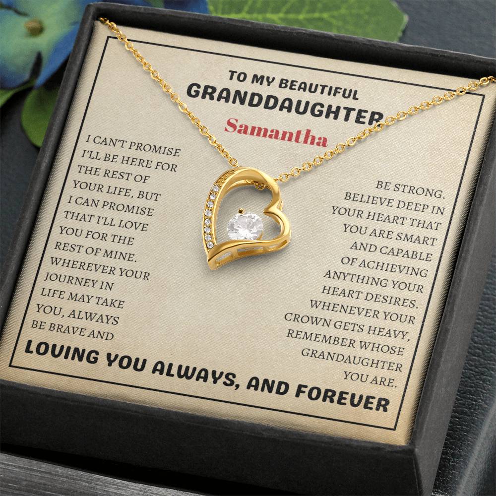 Granddaughter Necklace. Love Always