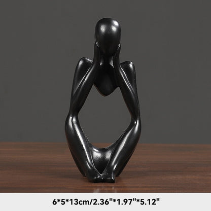 The Thinker Abstract Figurine