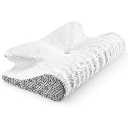 Fuloon Contour Cervical Pillow For Bed Sleeping, Memory Foam, Neck Pillows for Side, Back, and Stomach Sleepers