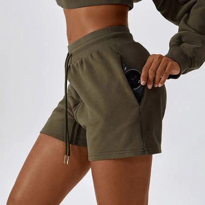 Women's Loose-Fit Drawstring Sports Shorts