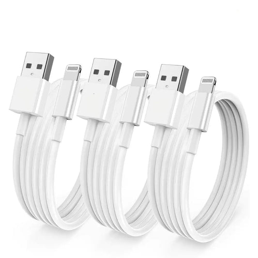 3-PACK Long 10FT Charger for iPhone