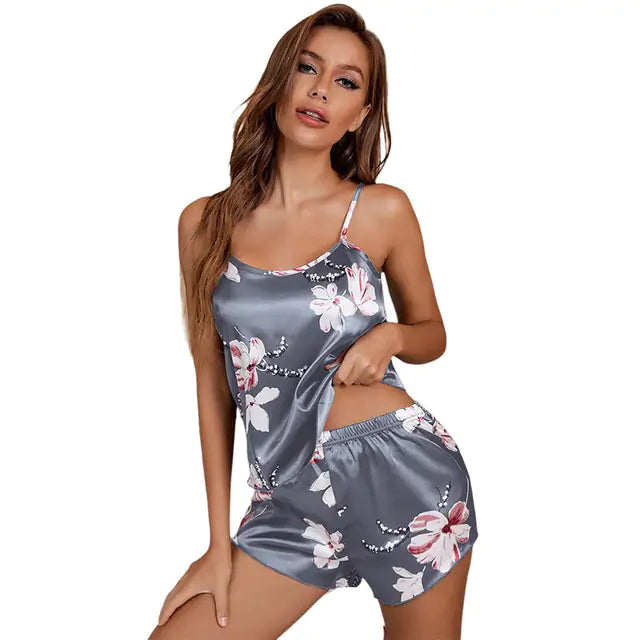 Sensual Comfort Floral Pajama Set